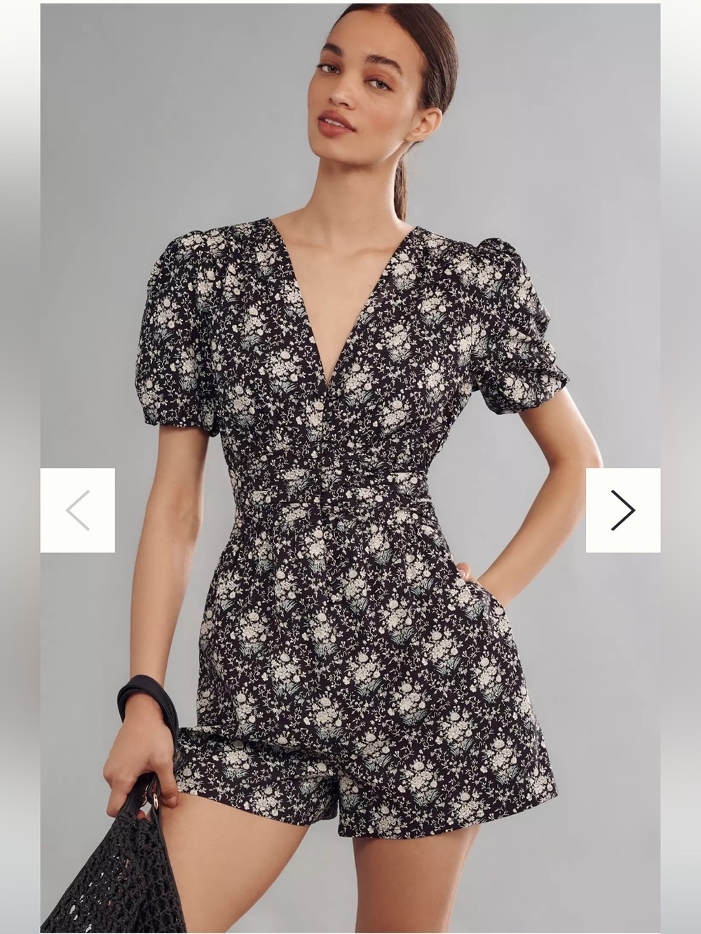 Anthropologie Katerina Button-Front Romper